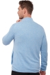 Cashmere & Yak men waistcoat sleeveless sweaters vincent silver azur blue chine m
